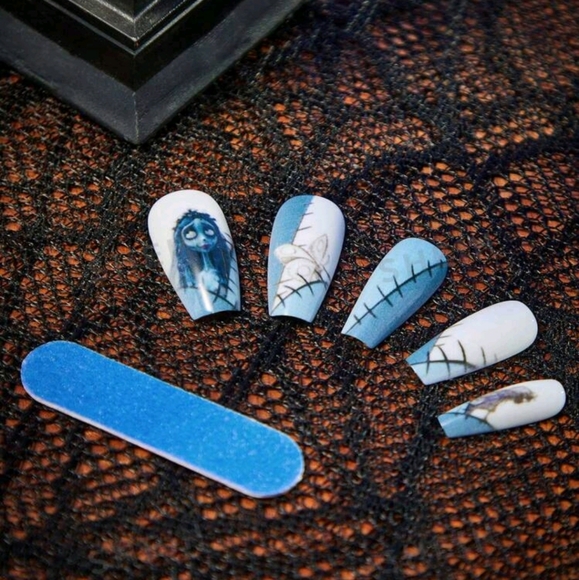 NIB! Corpse Bride reusable press on nails - Picture 4 of 4
